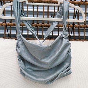 Out From Under Silver Bustier Top